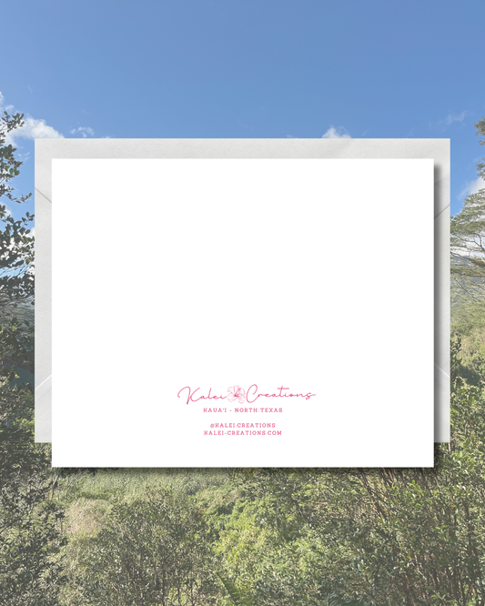 Hawaiian Quilt Greeting Card