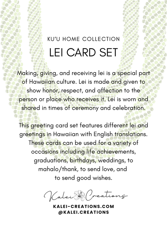 Lei Greeting Card Set