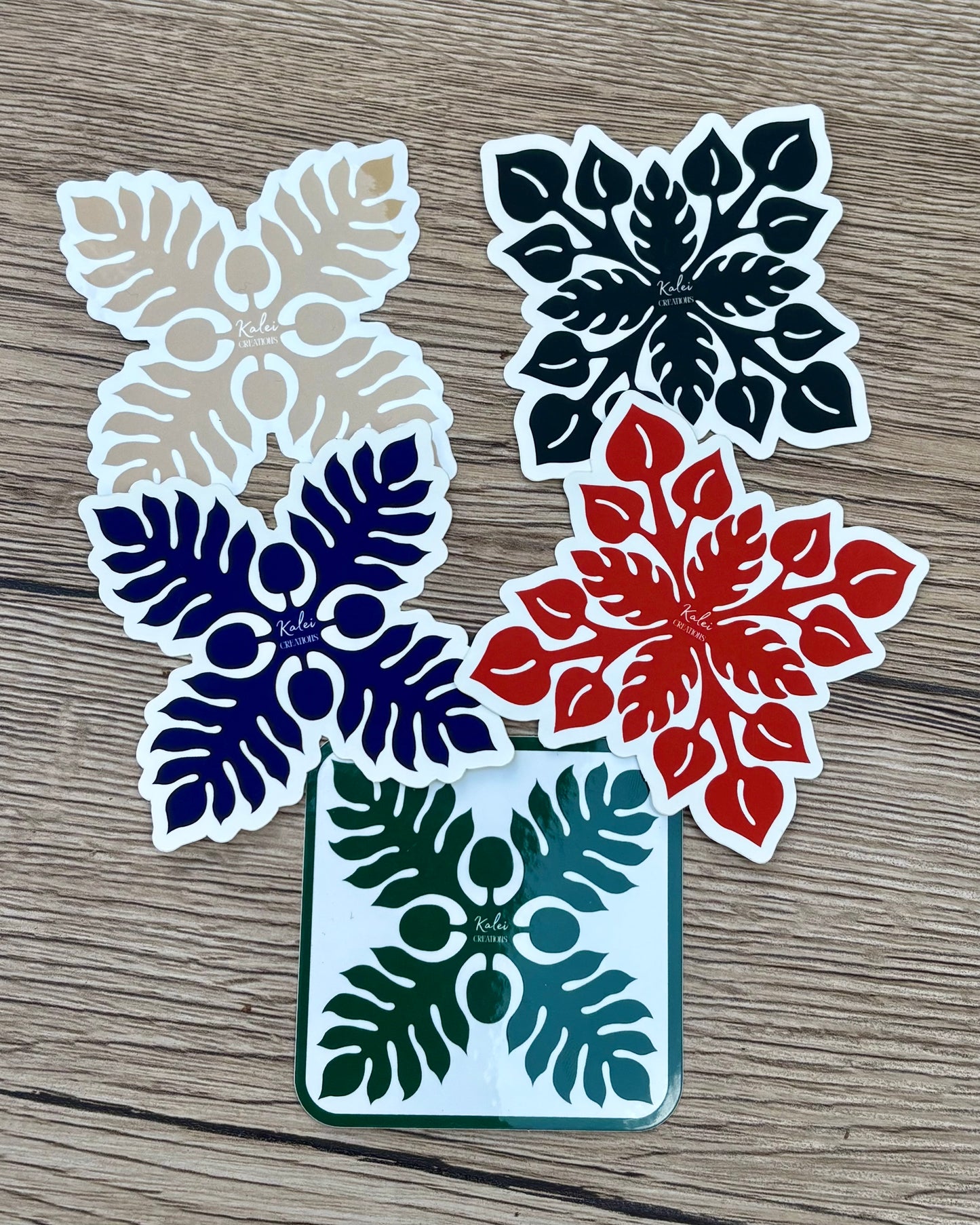 Hawaiian Quilt Stickers