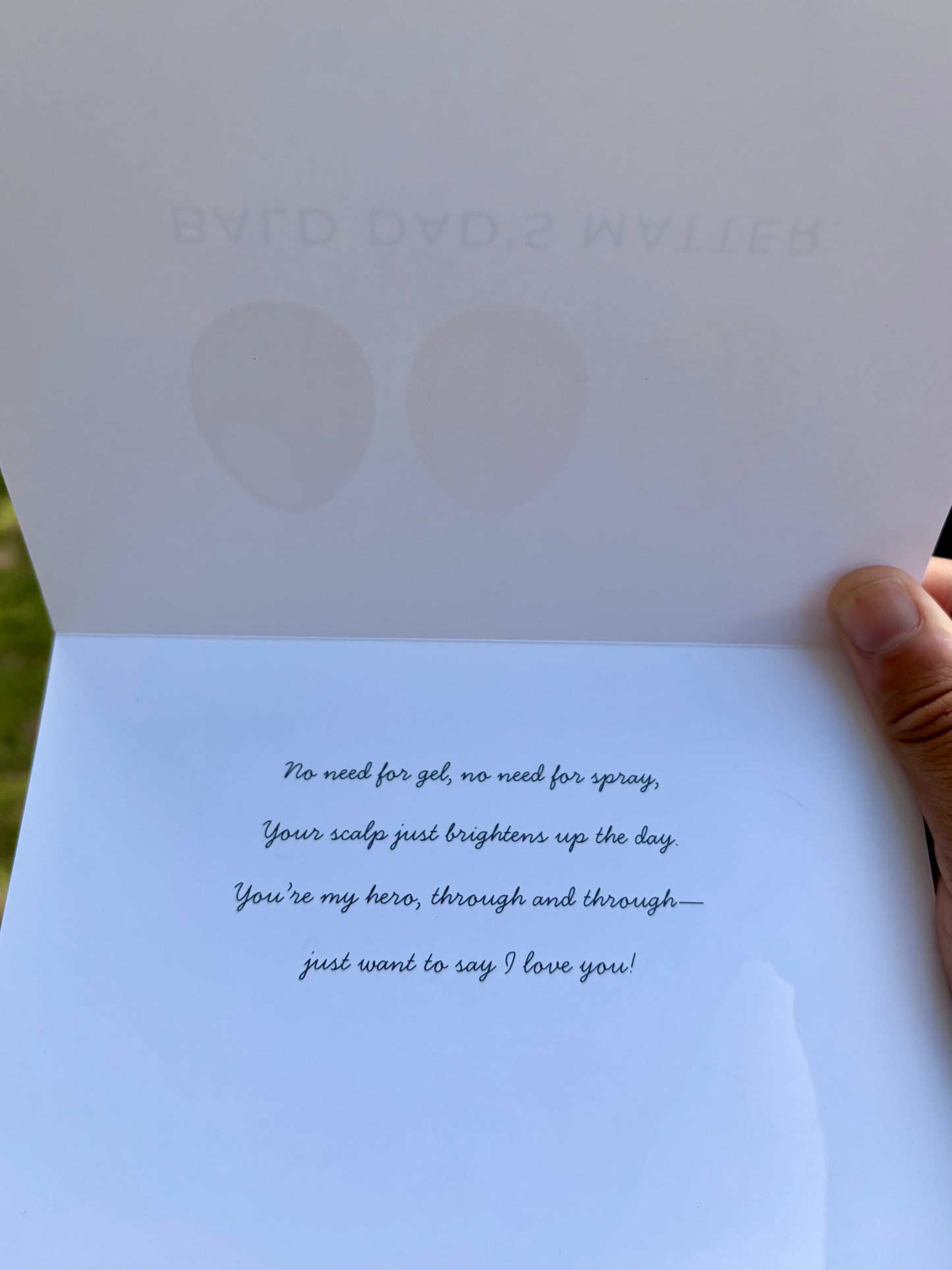 Bald Dad's Matter Card