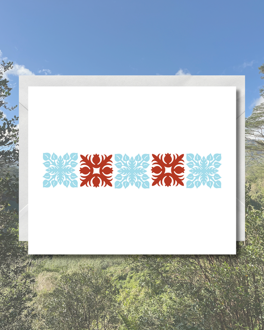 Hawaiian Quilt Greeting Card