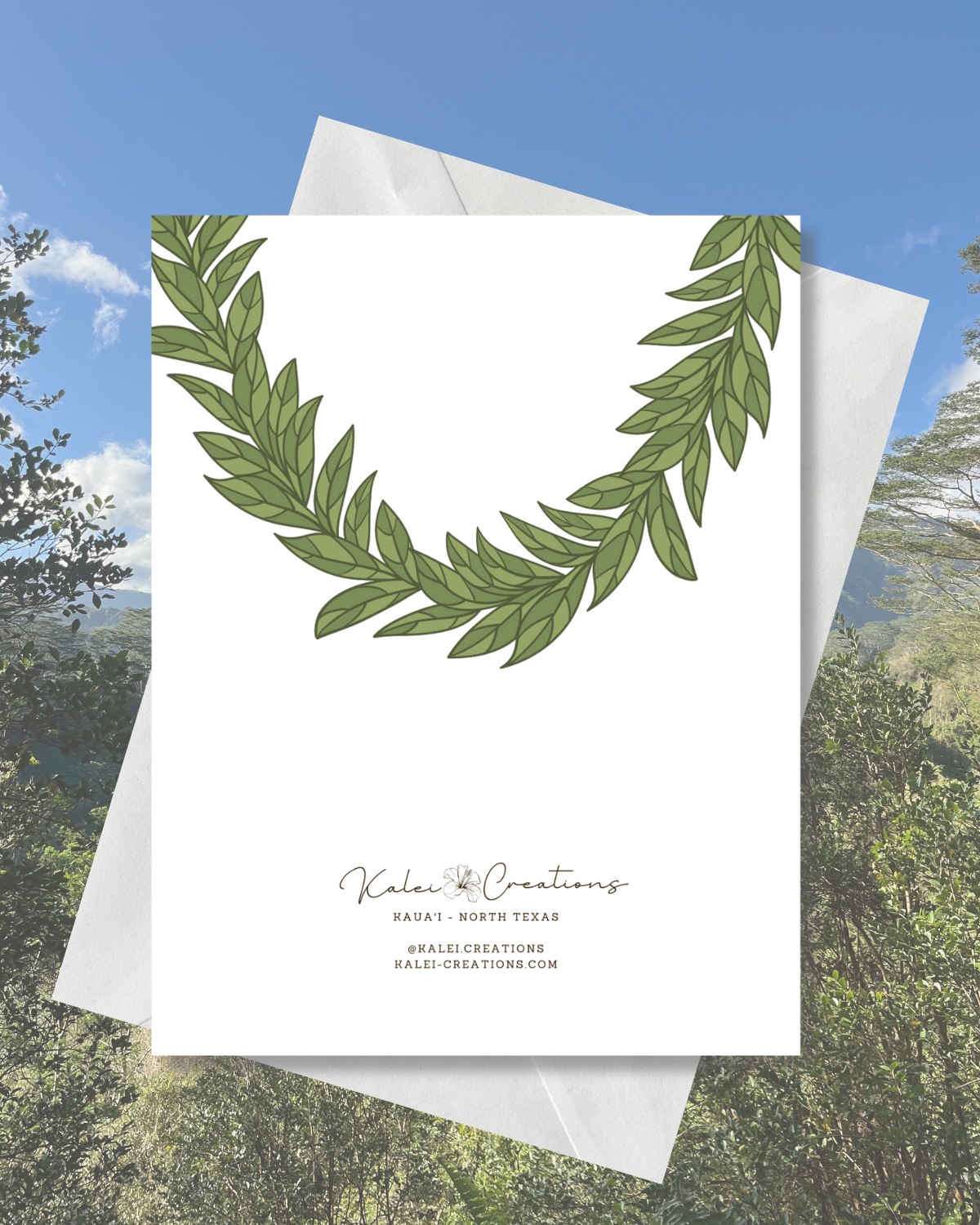 Hoʻomaikaʻi Congratulations Card (Maile)