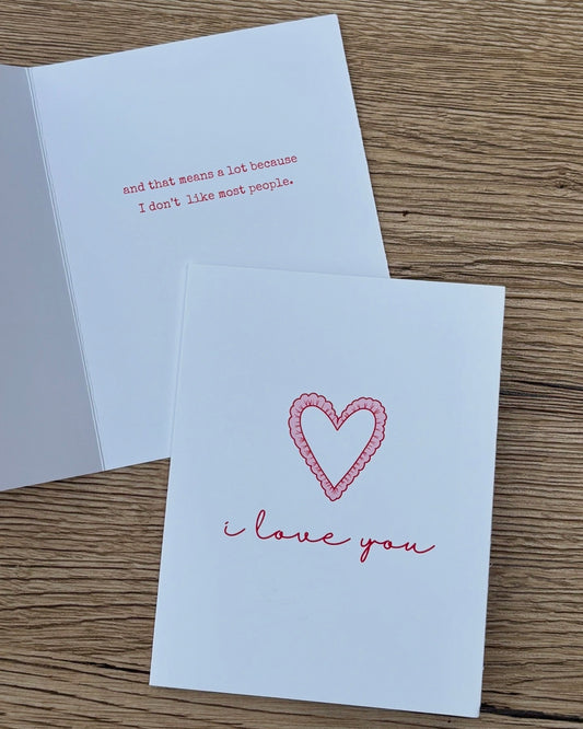 I Love You Funny Card