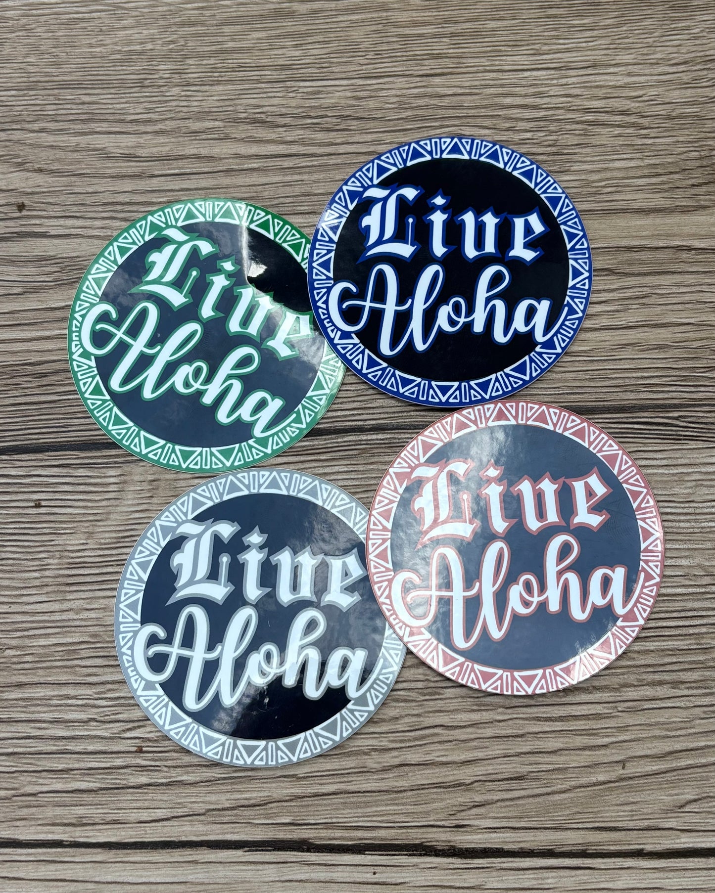 Live Aloha Stickers