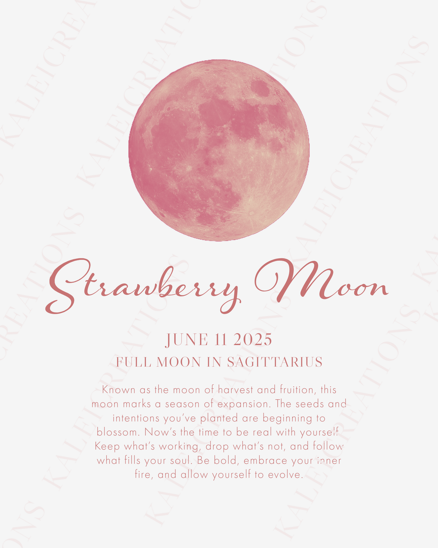 Strawberry Moon Print