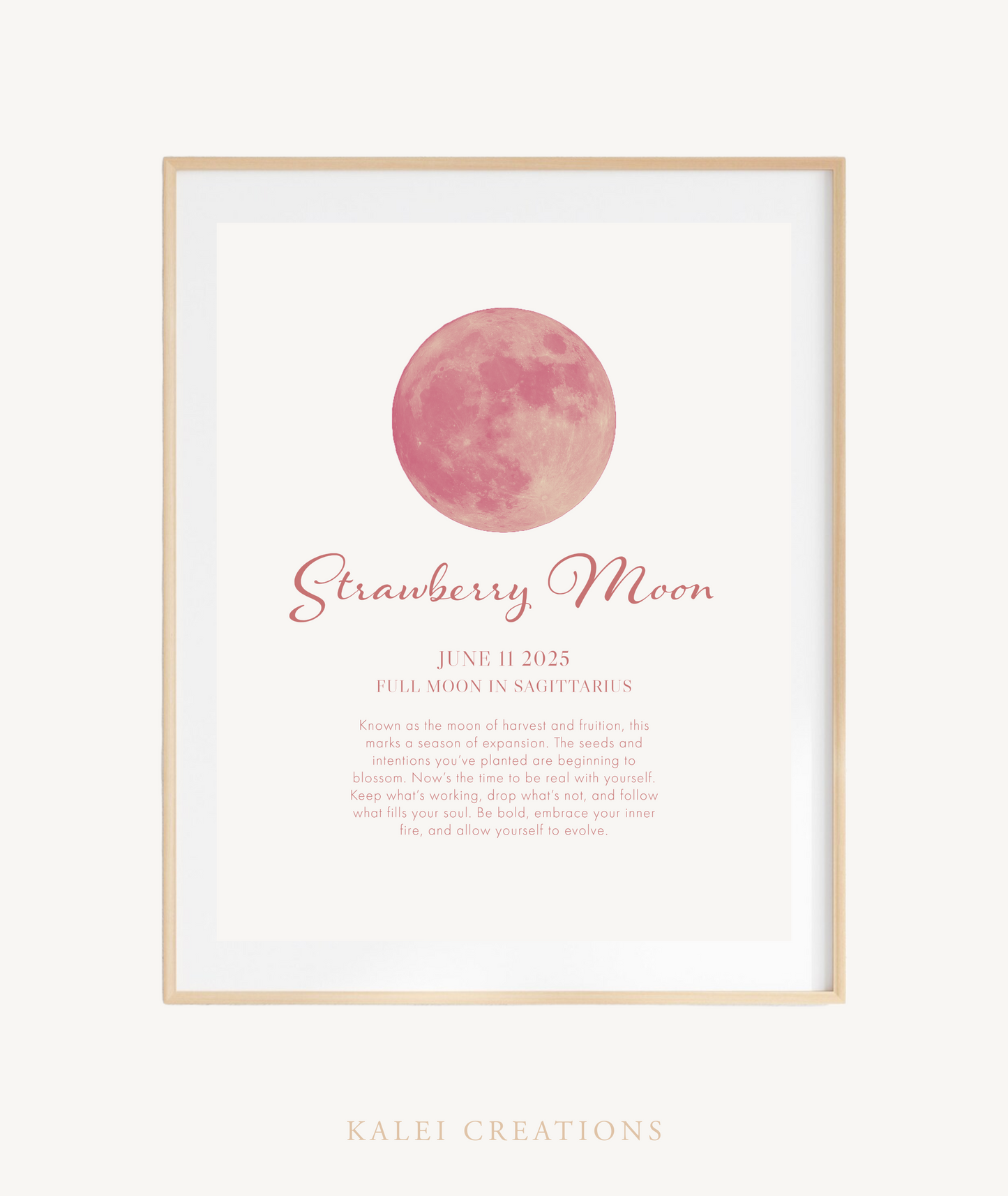 Strawberry Moon Print