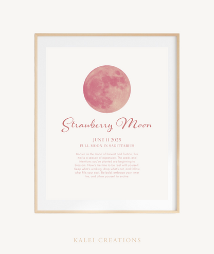 Strawberry Moon Print
